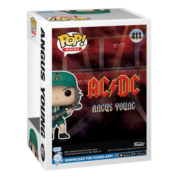 AC/DC POP! Rocks Vinyl Figur Angus Young Grön 9 cm 3