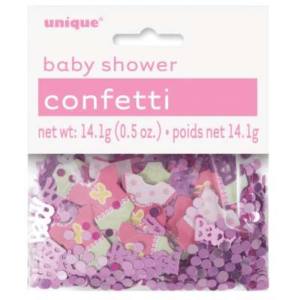 Baby shower rosa konfetti 1