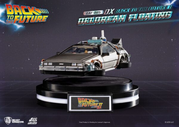 Back to the Future Egg Attack Floating Statue II DeLorean Deluxe Version Exclusive 20 cm 3