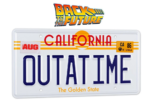 BACK TO THE FUTURE - License Plate Outatime - Replica 1/1 1