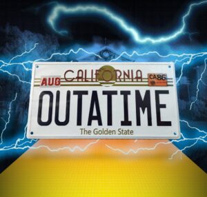 BACK TO THE FUTURE - Outatime Number Plate Replica 1