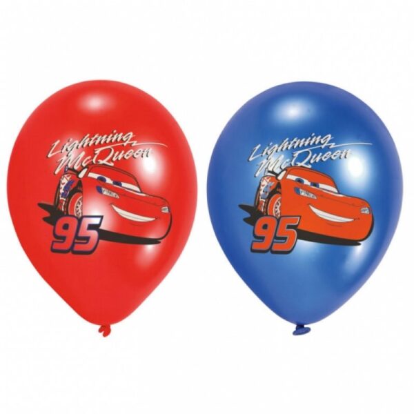 Ballonger Cars / Bilar färgtryck 6-pack 1