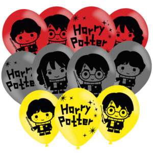 Ballonger Harry Potter Grå, Röd & Gul 6-pack 1