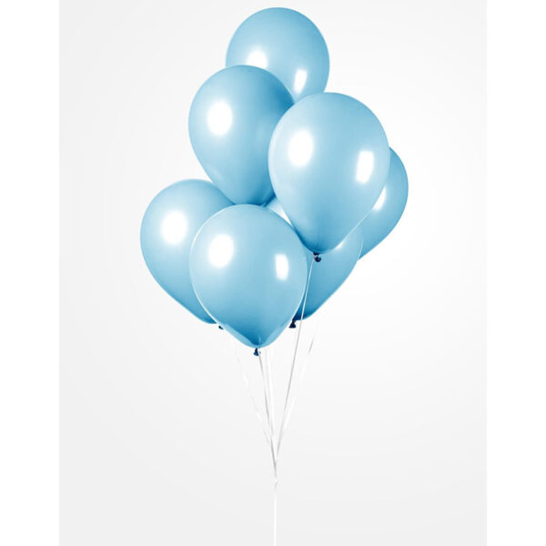 Ballonger Ljusblå 30 cm 10-pack 2