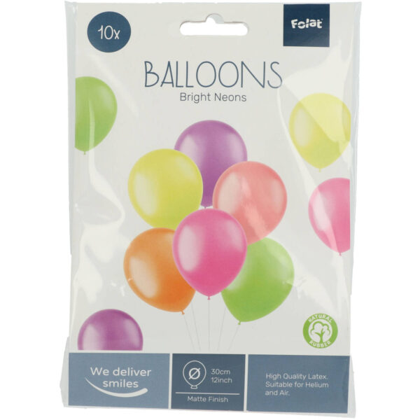 Ballonger Neon Mix 33cm 10-pack 3