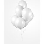 Ballonger Vit 30 cm 10-pack 2