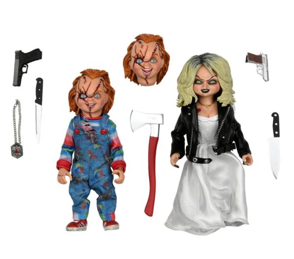 Bride of Chucky Clothed Action Figure 2-Pack Chucky & Tiffany 14 cm 2