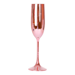 CHAMPAGNEGLAS METALLIC PINK 1