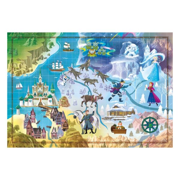 Disney Story Maps Frozen Pussel 1000-bitar 2