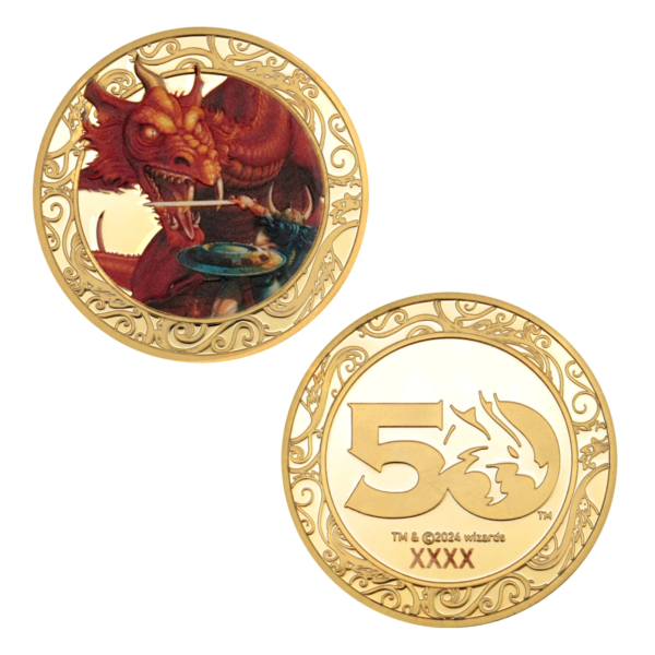 DUNGEONS & DRAGONS - 50th - Limited Edition 24k Gold Plated Coin 2