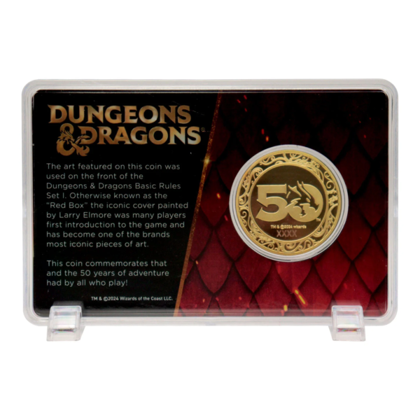 DUNGEONS & DRAGONS - 50th - Limited Edition 24k Gold Plated Coin 3