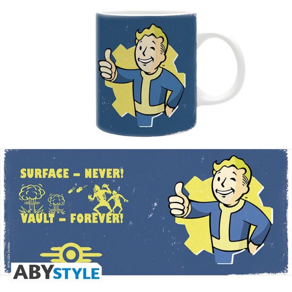 FALLOUT Mugg 320 ml - Vault Boy Blue 3