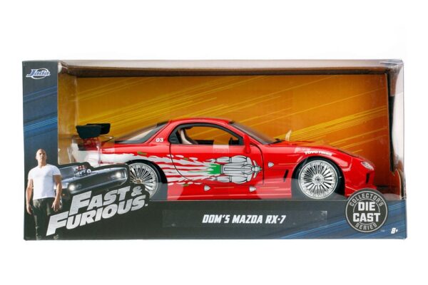 Fast & Furious Diecast Model 1/24 1993 Mazda RX-7 4