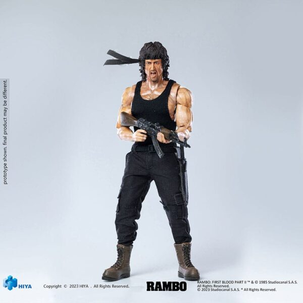 First Blood II Action Figure 1/12 John Rambo 16cm 3