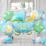 Folieballong Barnvagn Blå 3