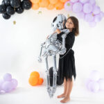 Folieballong Halloweenskelett 86x158cm 4