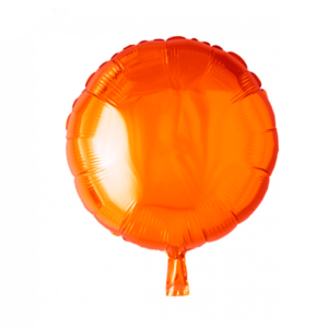Folieballong rund orange - 46 cm 1