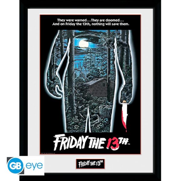 FRIDAY THE 13TH - Framed print Movie 30x40 cm 1