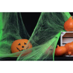 Halloween Spindelnät Grön 200g 2