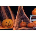 Halloween Spindelnät Orange 200g 2