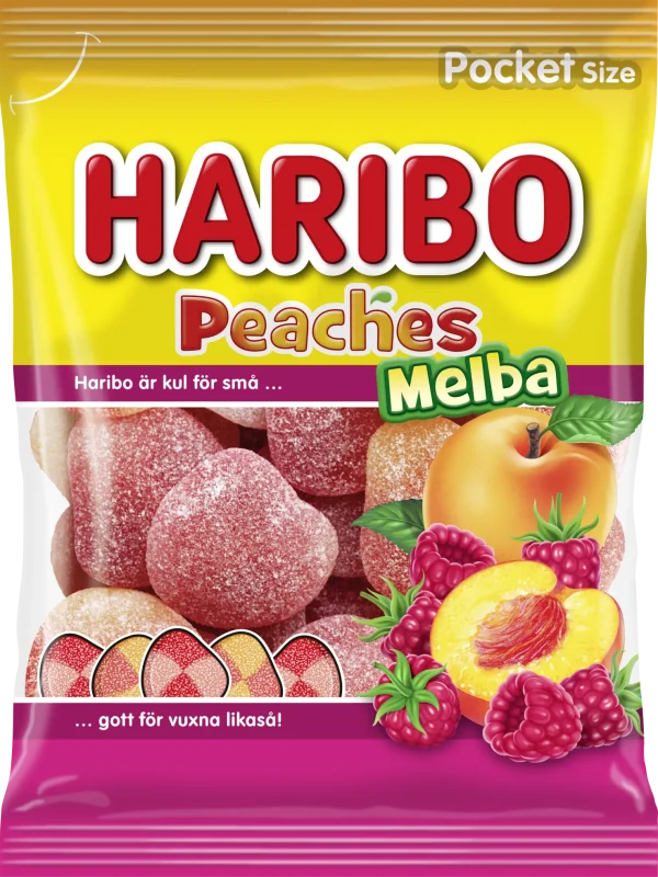 HARIBO Peaches Melba Godispåse 80 g 1