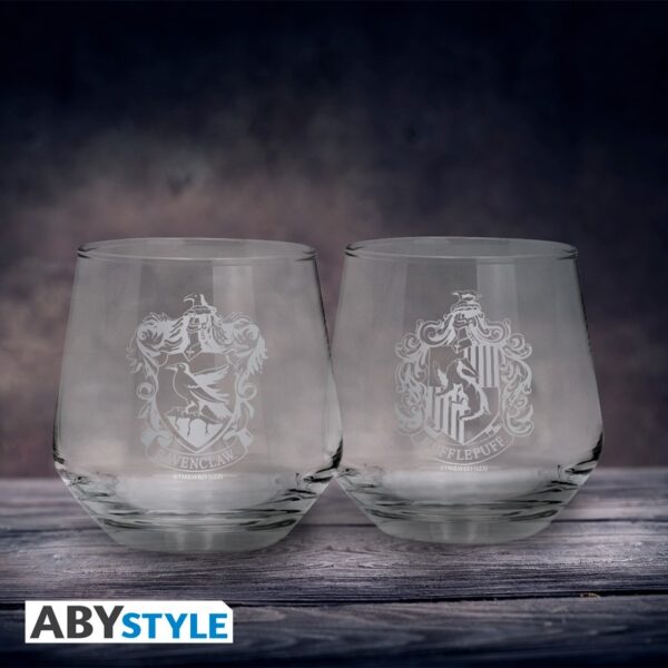 HARRY POTTER - 2 Glas Set - Ravenclaw & Hufflepuff 3