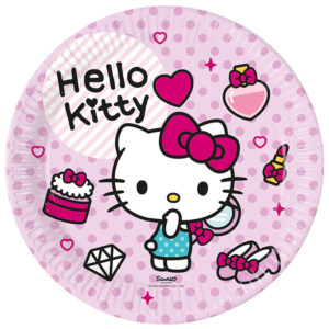 Hello Kitty Papperstallrik 23 cm 8-pack 1