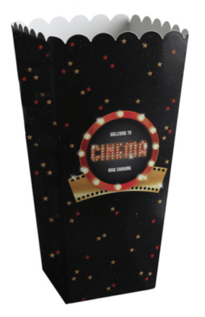 Hollywood / Filmkväll popcornbehållare 8-pack 1