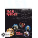 IRON MAIDEN Badge Knapar 6-Pack 2