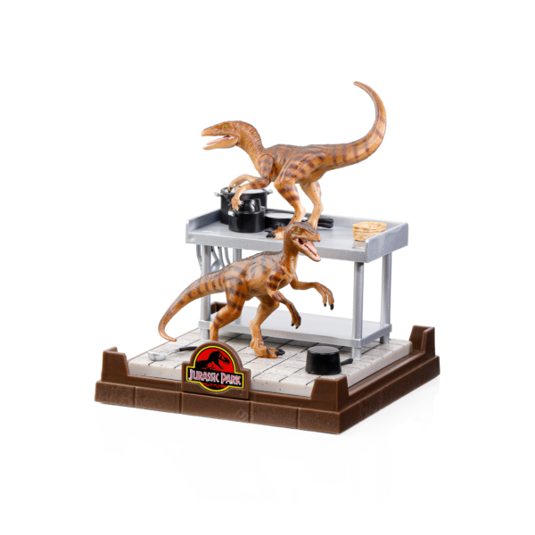 Jurassic Park Diorama Velociraptors 18 cm 2