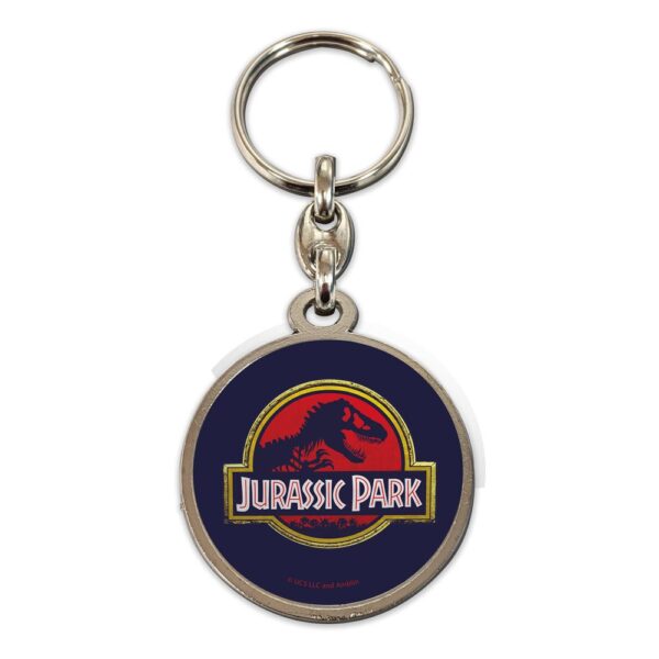 Jurassic Park Metal Keychain Movie Logo 7 cm 1