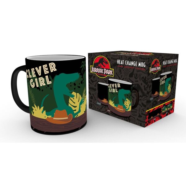 JURASSIC PARK Mug heat change 320ml - Clever Girl 1