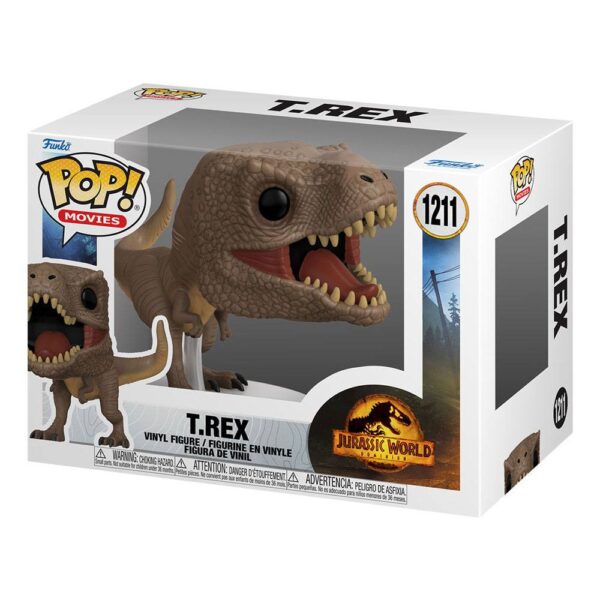 Jurassic World 3 POP! Movies Vinyl Figure T-Rex 9 cm 2