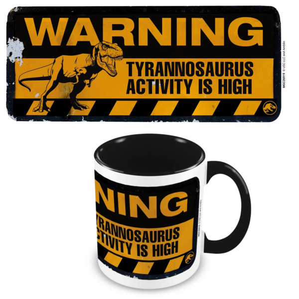 JURASSIC WORLD 3 - Warning - Colored Inner Mug 315ml 1