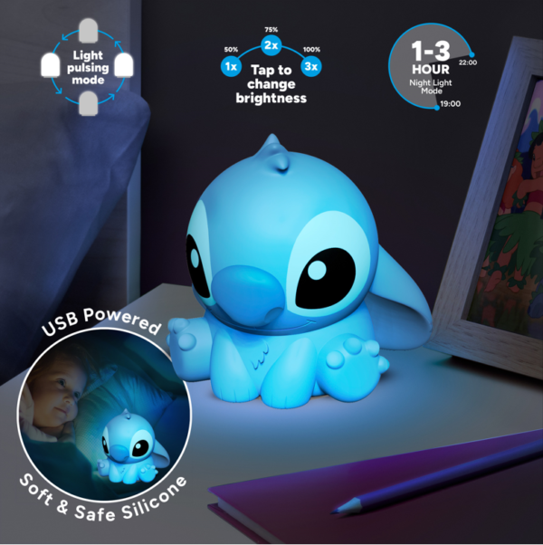 LILO & STITCH - Stitch 15cm - Uppladdningsbar lampa 1