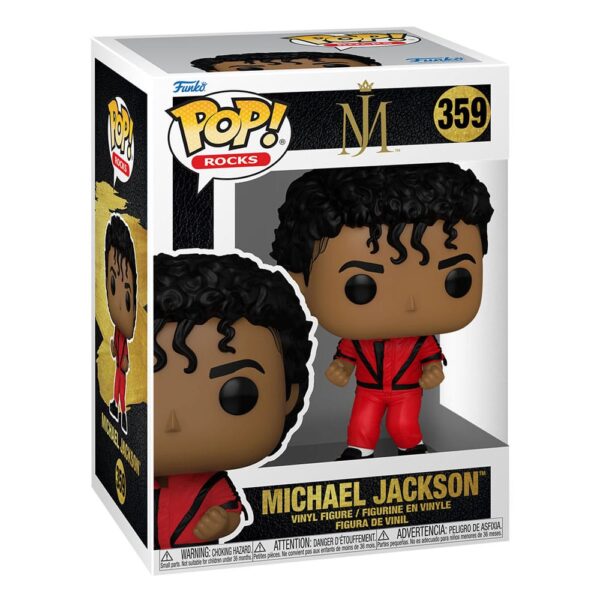 Michael Jackson POP! Rocks Vinyl Figur Thriller 9 cm 2