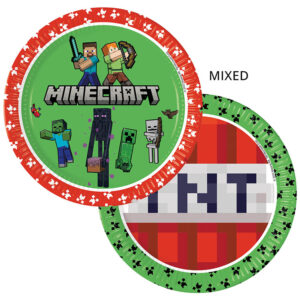 Minecraft Papperstallrik 23 cm 8-pack 1