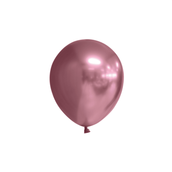 Mini-ballonger Chrome rosa 100-pack 1