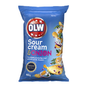 OLW Sour Cream & Onion 40 g Chipspåse 1