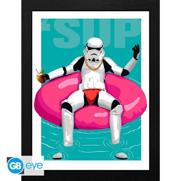 ORIGINAL STORMTROOPER - Inramad print "Pool Boy" (30x40) 1