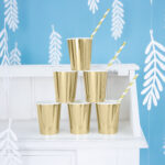 Pappersmugg Guld 220ml 6-pack 3