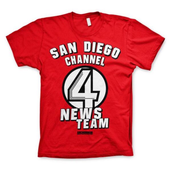 San Diego Channel 4 T-Shirt Röd 1
