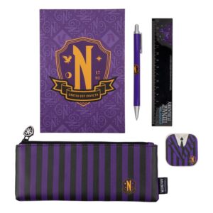 Wednesday 5-Piece Stationery Set Purple 1