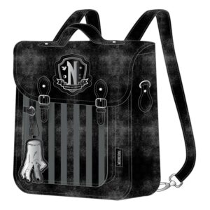 Wednesday Fashion - Faux Leather Backpack Nevermore 1