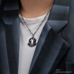 Wednesday Necklace with Pendant Nevermore Academy Black 3